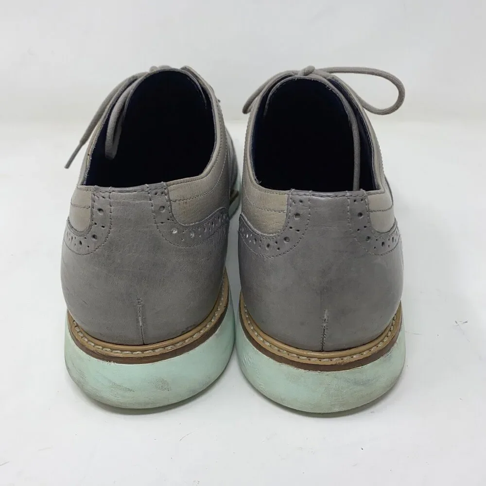 Cole Haan Great Jones Wing Tip Men US 13M Gray Oxford Shoes C11525